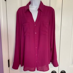 Express Classic Portofino Shirt - Magenta